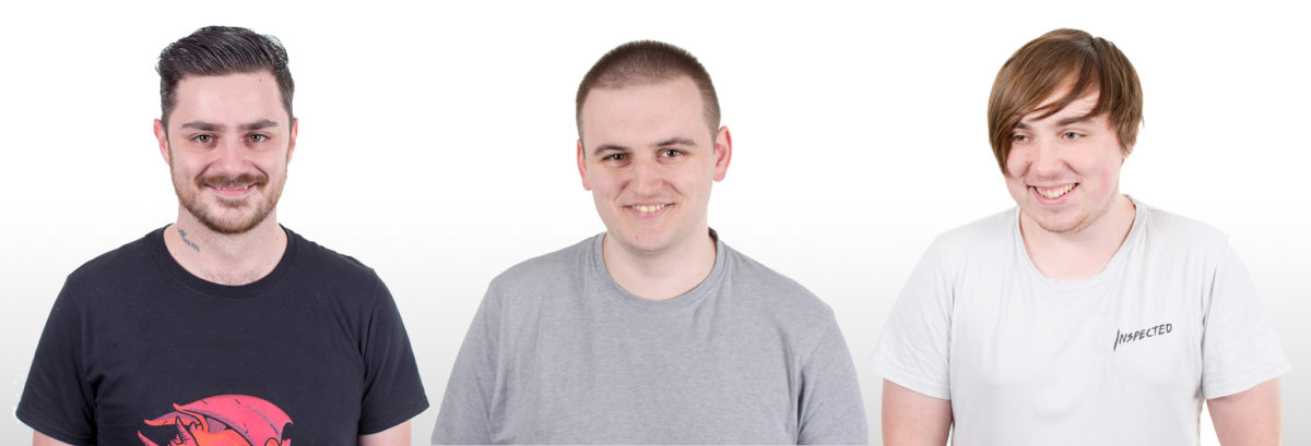 Clive Dylan & Jake New staff at Code String